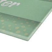 Frohe Ostern mit sonniger Aussicht Schneidebrett (Ecke)