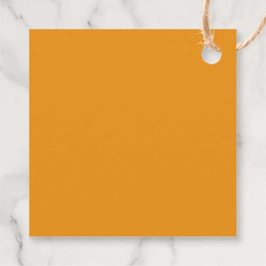 Frohe Ostern mit wenig Orangenhahn Geschenkanhänger (Rückseite)