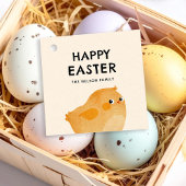 Frohe Ostern mit wenig Orangenhahn Geschenkanhänger