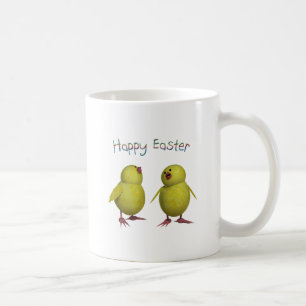 Frohe Ostern mit zwei Niedlichen Chicks Kaffeetasse