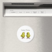 Frohe Ostern mit zwei Niedlichen Chicks Magnet (In Situ (Geschirrspüler))