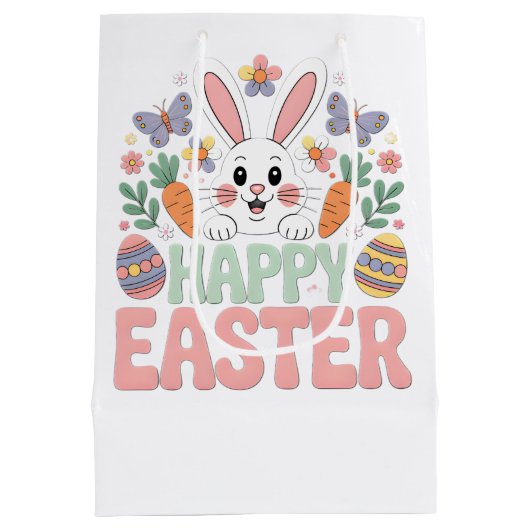 FROHE OSTERN MITTLERE GESCHENKTÜTE (Rückseite)