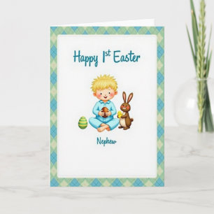Frohe Ostern Neffe erste Karte