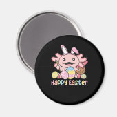 Frohe Ostern Niedlich Axolotl Ostern mit Ostereier Magnet (Vorderseite/Rückseite)
