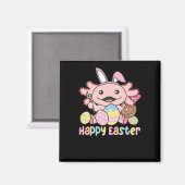 Frohe Ostern Niedlich Axolotl Ostern mit Ostereier Magnet (Vorderseite/Rückseite)