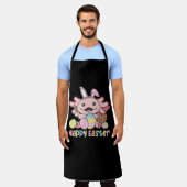 Frohe Ostern Niedlich Axolotl Ostern mit Ostereier Schürze (Getragen)