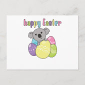 Frohe Ostern Niedlich Koala zu Ostern mit Ostereie Postkarte (Vorderseite)