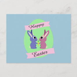 Frohe Ostern! Niedliche Banden Feiertagspostkarte