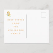 Frohe Ostern! Niedliche Farbe Postkarte (Rückseite)