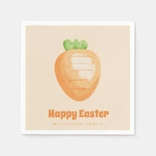Frohe Ostern! Niedliche Karotte - OsterNapkins Serviette