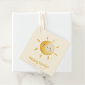 Frohe Ostern! Niedliche Wasserfarbensonne Geschenkanhänger (Beispiel)