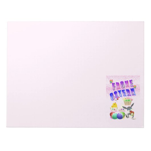 Frohe Ostern Notizblock (Vorderseite)