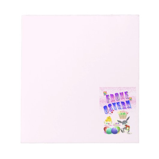 Frohe Ostern Notizblock (Vorderseite)