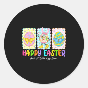 Frohe Ostern Nur Ein Wenig Egg-stra Lustige Eier K Runder Aufkleber