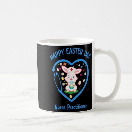 Frohe Ostern Nurse Practitioner Niedliche Krankens Kaffeetasse (Rechts)