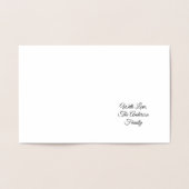 Frohe Ostern oder Ihr Text Niedlich Osterhase Folienkarte (Innenseite)