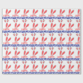 Frohe Ostern Ohren Geschenkpapier (Flach)