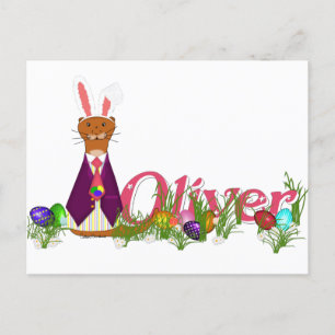 Frohe Ostern Oliver der Otter Postkarte