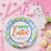 Frohe Ostern, Ostereiersuche und Potluck Pappteller (Party)