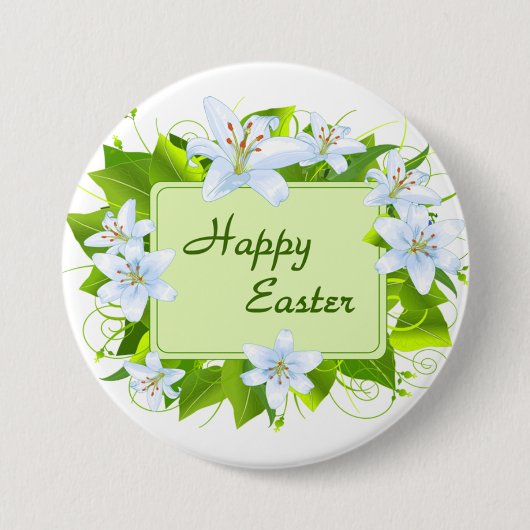 Frohe Ostern, Osterglocken Button (Vorderseite)