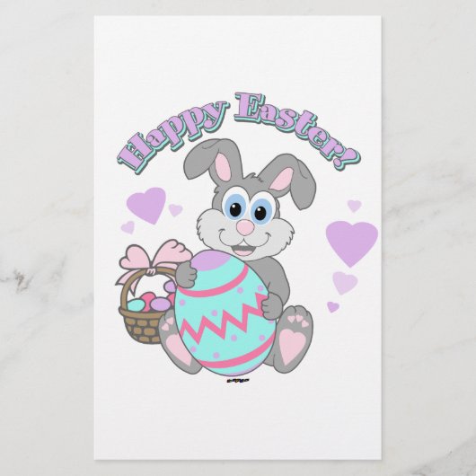 Frohe Ostern! Osterhase Briefpapier (Vorderseite)