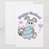Frohe Ostern! Osterhase Briefpapier (Vorne/Hinten)