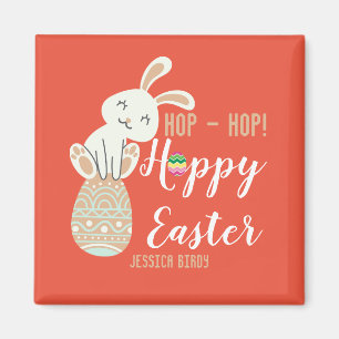 Frohe Ostern, Osterhase einfach süße Familie Magnet
