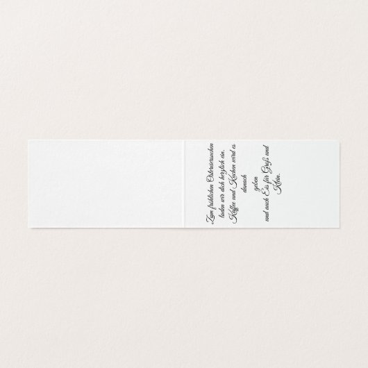 Frohe Ostern - Osterhase in Blumen (Innenseite Aufgefaltet)