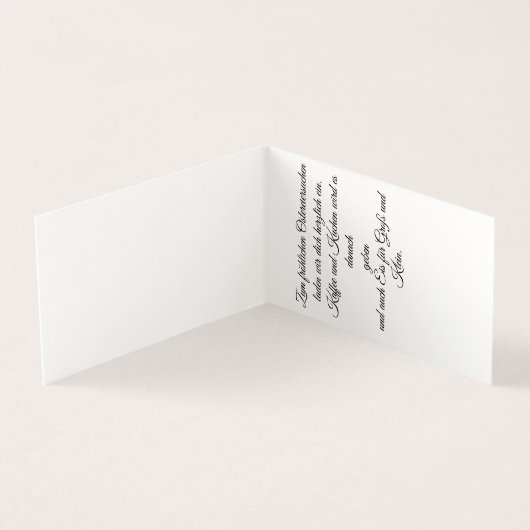 Frohe Ostern - Osterhase in Blumen (Innenseite)