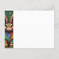 Frohe Ostern - Osterhase in Blumen 2