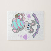 Frohe Ostern! Osterhase Puzzle (Horizontal)
