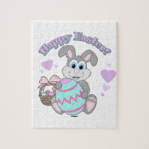 Frohe Ostern! Osterhase Puzzle