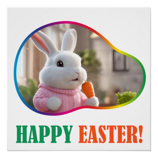 Frohe Ostern! Osterinsel Poster (Vorderseite)