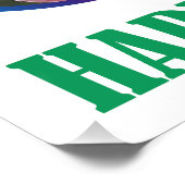 Frohe Ostern! Osterinsel Poster (Ecke)