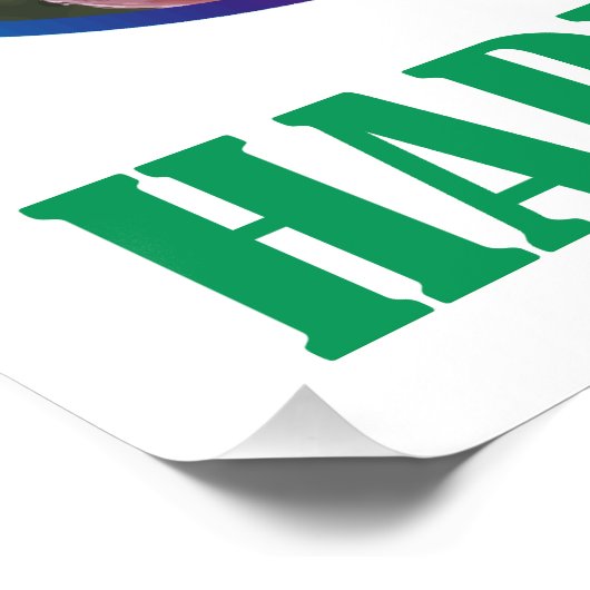 Frohe Ostern! Osterinsel Poster (Ecke)