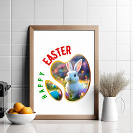 Frohe Ostern - Osterinsel Poster