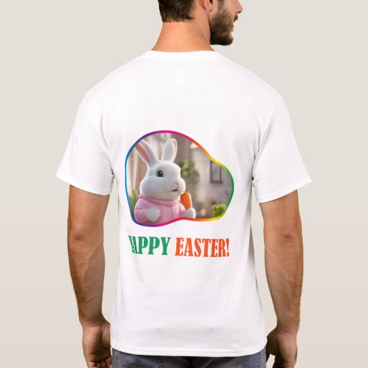 Frohe Ostern! Osterinsel T-Shirt (Rückseite)