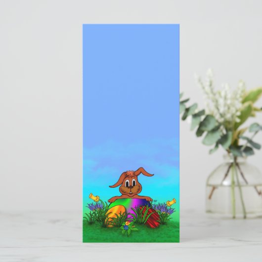 Frohe Ostern! Osterkaninchen (Stehend Vorderseite)