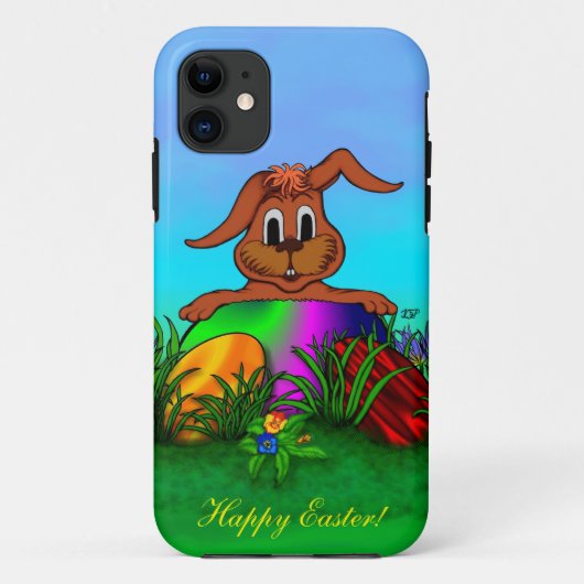 Frohe Ostern! Osterkaninchen Case-Mate iPhone Hülle (Rückseite)