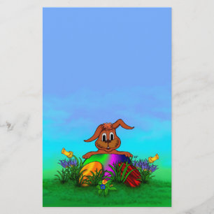 Frohe Ostern! Osterkaninchen Flyer