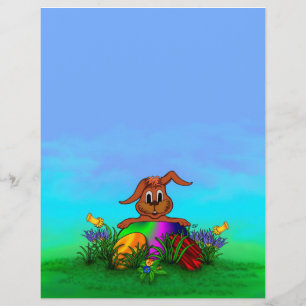 Frohe Ostern! Osterkaninchen Flyer
