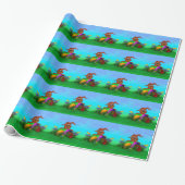 Frohe Ostern! Osterkaninchen Geschenkpapier (Ungerollt)