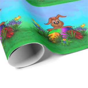 Frohe Ostern! Osterkaninchen Geschenkpapier