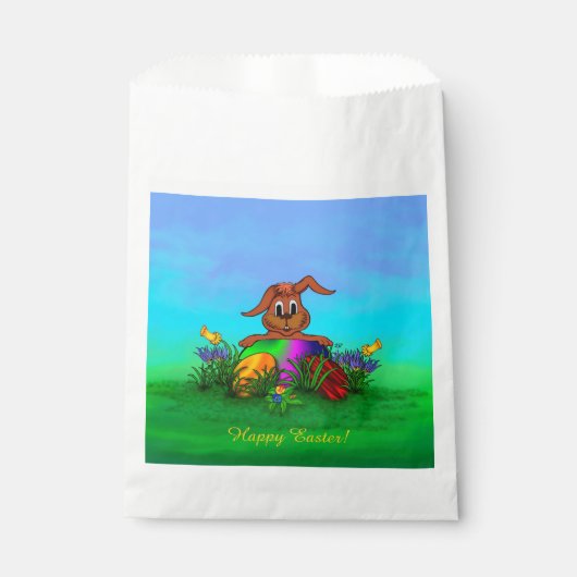 Frohe Ostern! Osterkaninchen Geschenktütchen (Vorderseite)