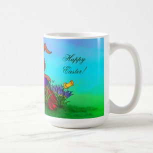 Frohe Ostern! Osterkaninchen Kaffeetasse