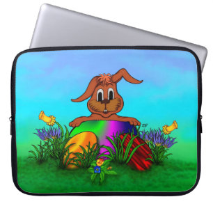 Frohe Ostern! Osterkaninchen Laptopschutzhülle