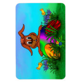 Frohe Ostern! Osterkaninchen Magnet (Vertikal)