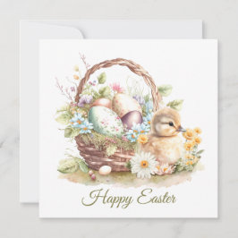 Frohe Ostern-, Osterkorb- und Entlüftungskarte Karte