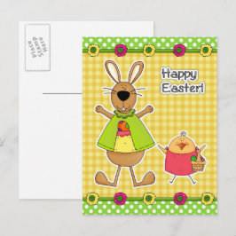Frohe Ostern.Ostern Bunny und Chick Postkarten