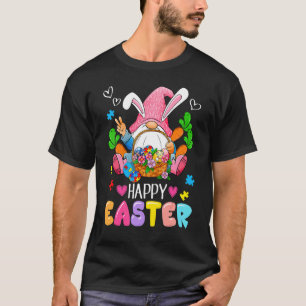 Frohe Ostern Ostern Hase Gnom Eier Korb Au T-Shirt